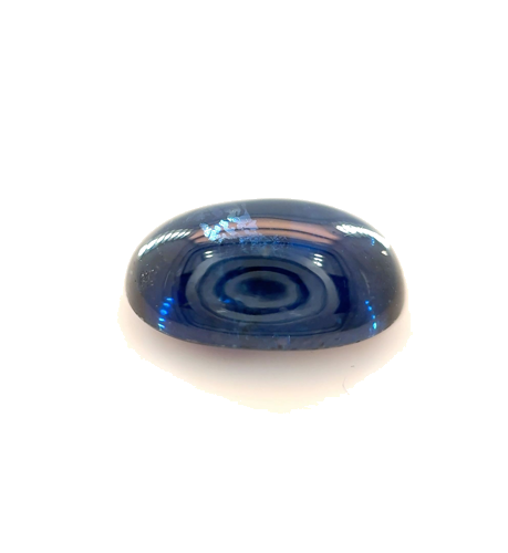 4.14 carat BLUE CABOCHON cut Oval Safyras (1)