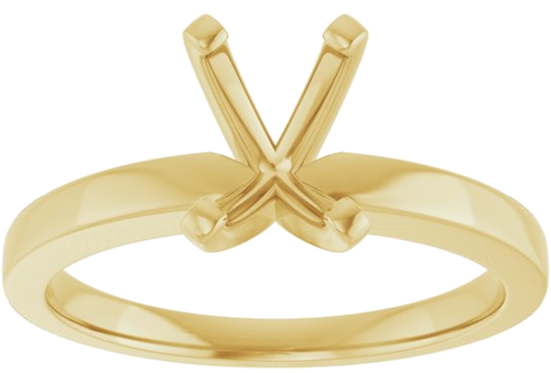 Sužadėtuvių Žiedas „Solitaire“ 14k yellow gold Emerald 7mm x 5mm (3)