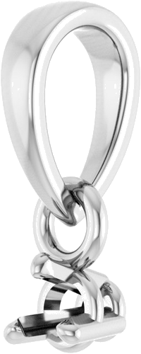 Pakabukas „Round 3-Prong“ 14k white gold Round 2.5mm (2)