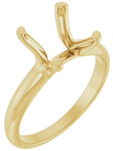 Sužadėtuvių Žiedas „Solitaire“ 14k yellow gold Square 7.5mm (1)