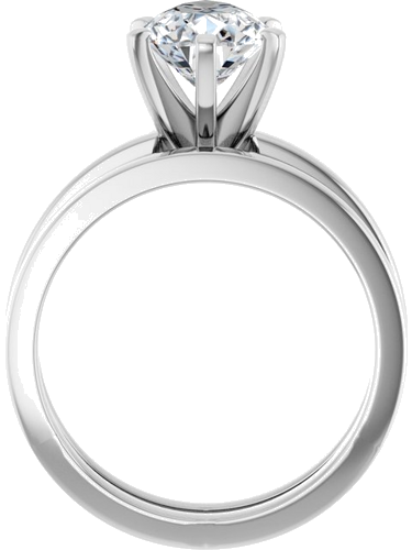 Sužadėtuvių Žiedas „Solitaire“ 14k white gold Pear 10mm x 7mm (7)