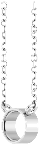 Pakabukas „Bezel-Set Solitaire“ 585 Baltojo Aukso Round 4.5mm (2)
