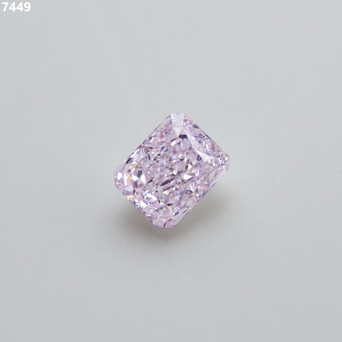 0.5 carat Fancy Light Purplish Pink-SI1 Natūralus Radiant Deimantas (1)