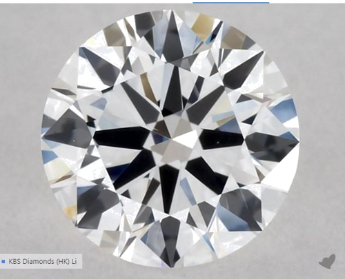 0.5 carat G-SI1 Excellent cut Natūralus Round Deimantas (1)