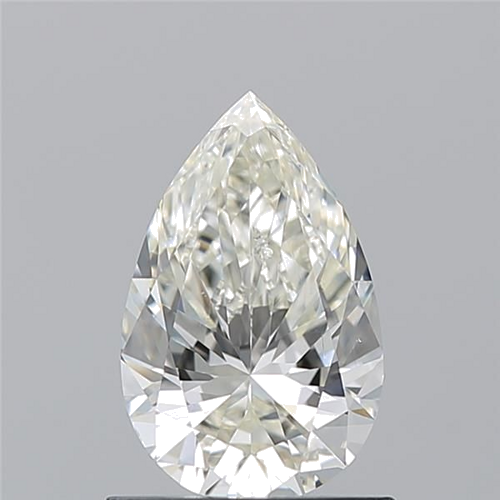 0.9 carat J-SI2 Natūralus Pear Deimantas (1)