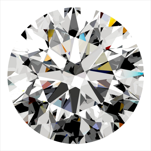 0.32 carat E-SI1 Excellent cut Natūralus Round Deimantas (1)