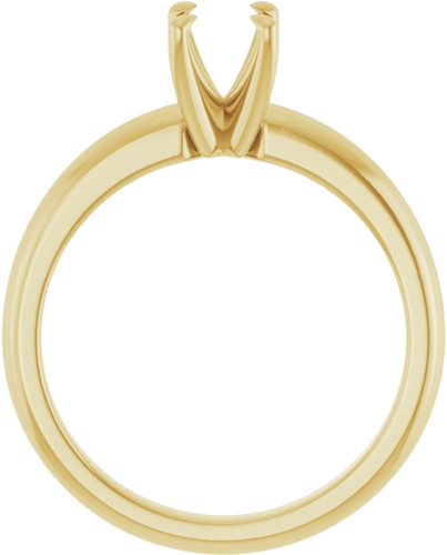 14K Yellow 7x5 mm Oval Solitaire Engagement Ring Mounting (2)