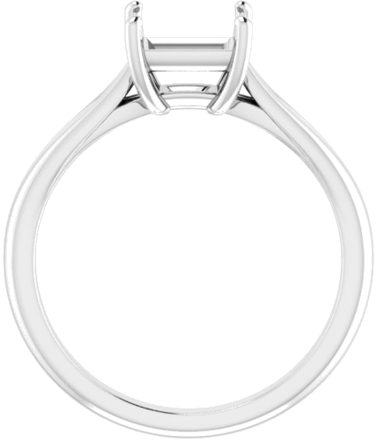 Sužadėtuvių Žiedas „Solitaire“ 585 Baltojo Aukso Square 6mm (2)