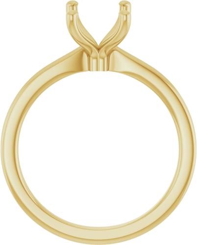 Sužadėtuvių Žiedas 14k yellow gold Emerald 8mm x 6mm (2)