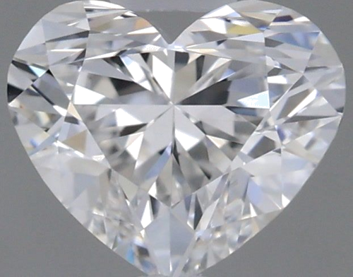 0.47 carat E-VVS2 Natūralus Heart Deimantas (1)