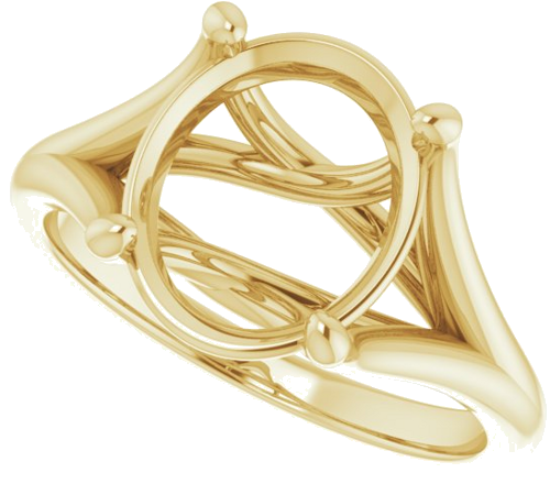 Sužadėtuvių Žiedas „Solitaire“ 14k yellow gold Oval 11mm x 9mm (5)