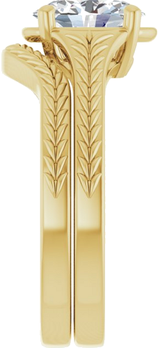 Sužadėtuvių Žiedas „Solitaire“ 14k yellow gold Oval 8mm x 6mm (9)