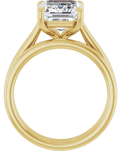 Sužadėtuvių Žiedas „Claw-Pong“ 14k yellow gold Emerald 10mm x 8mm (7)