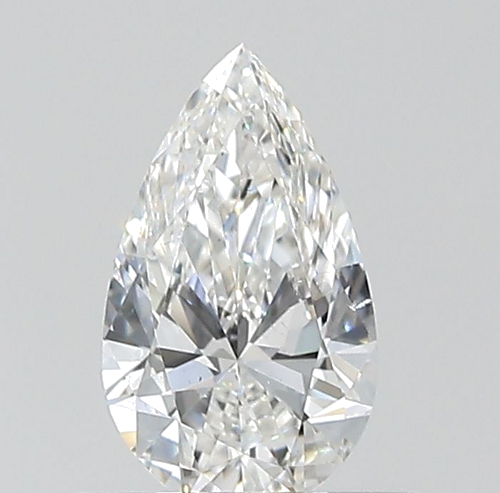 0.4 carat F-SI2 Natūralus Pear Deimantas (1)