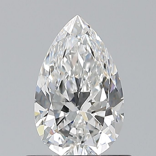 0.7 carat F-VVS2 Natūralus Pear Deimantas (1)