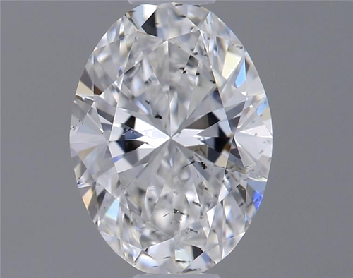 0.57 carat D-SI2 Natūralus Oval Deimantas (1)