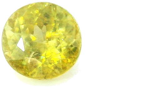 0.63 carat YELLOW Round Sphene (1)