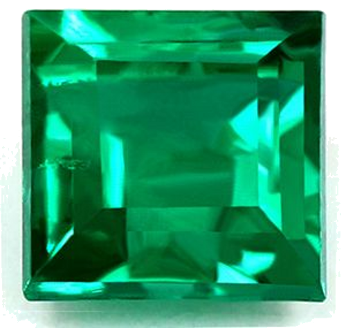 0.61 carat GREEN Square Smaragdas (1)