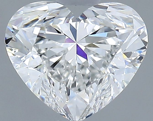 0.91 carat F-VVS1 Natūralus Heart Deimantas (1)