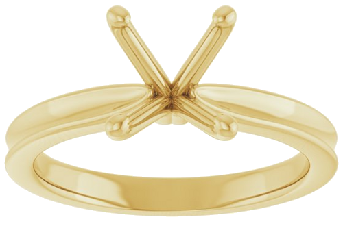 Sužadėtuvių Žiedas 14k yellow gold Oval 9mm x 7mm (3)