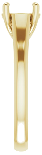 Sužadėtuvių Žiedas „Solitaire“ 585 Geltonojo Aukso Round 7.4mm (4)