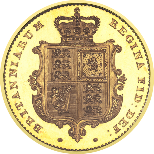 1/2 Sovereign Victoria Great Britain Gold coin (2)