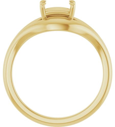 Sužadėtuvių Žiedas „Claw-Prong Solitaire“ 14k yellow gold Emerald 6mm x 4mm (2)
