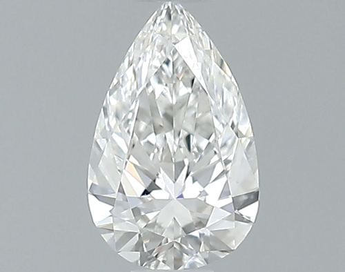 0.4 carat F-VS2 Natūralus Pear Deimantas (1)