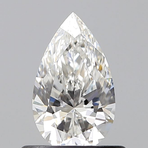 0.5 carat F-VS2 Natūralus Pear Deimantas (1)