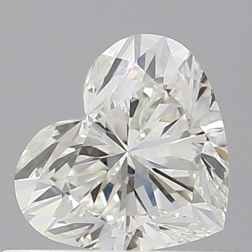 0.59 carat I-VVS1 Natūralus Heart Deimantas (1)