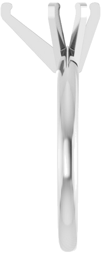 14K White 9 x 5.5 mm Pear Solitaire Engagement Ring Mounting (4)