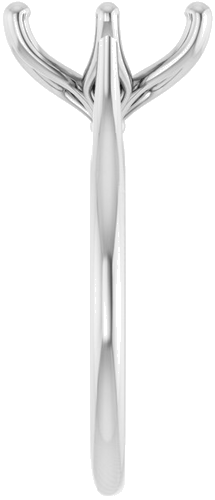 Sužadėtuvių Žiedas „Cathedral-Style Solitaire“ 950 Platinos Oval 11mm x 9mm (4)