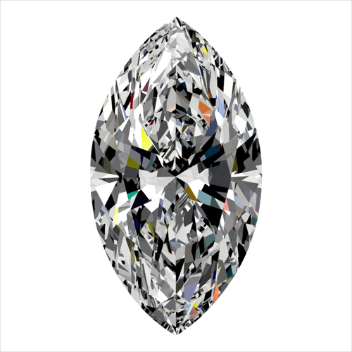 0.4 carat E-VS2 Natūralus Marquise Deimantas (1)