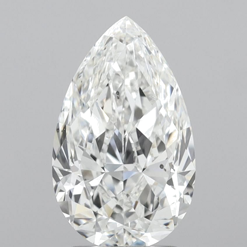 2.01 carat F-SI1 Natūralus Pear Deimantas (1)