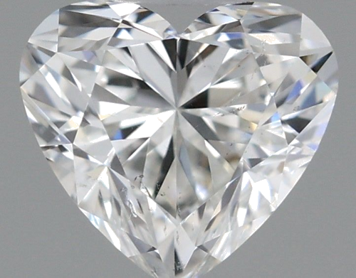 0.51 carat H-SI1 Natūralus Heart Deimantas (1)