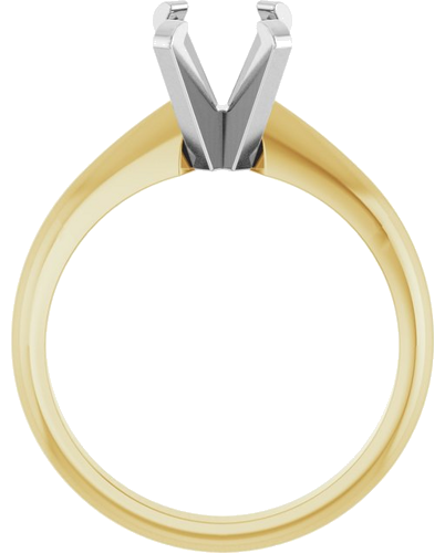 Sužadėtuvių Žiedas „Heavyweight Solitaire“ 14k yellow/white gold Emerald 7.5mm x 5.5mm (2)