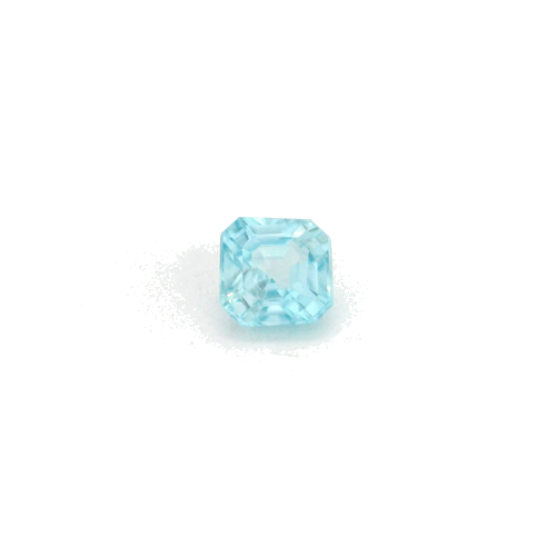 1.05 carat BLUE STEP cut Octagonal Zircon (1)