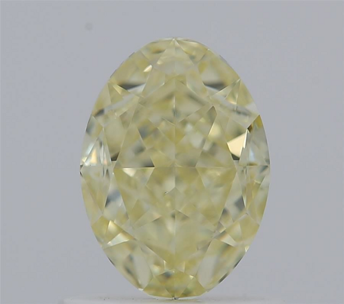 1.02 carat Fancy Light Yellow-VS2 Natūralus Oval Deimantas (1)