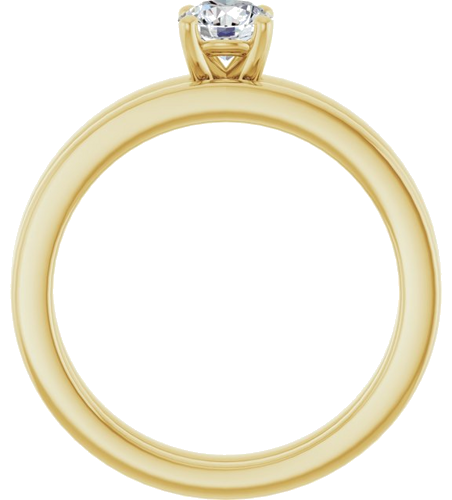 Sužadėtuvių Žiedas 10k yellow gold Round 4.8mm (7)
