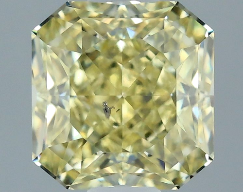0.51 carat Fancy Light Yellow-SI2 Natūralus Square Radiant Deimantas (1)