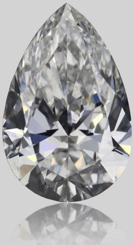 0.44 carat F-SI1 Natūralus Pear Deimantas (1)