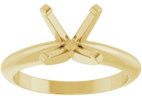 Sužadėtuvių Žiedas „Solitaire“ 14k yellow gold Round 8mm (3)