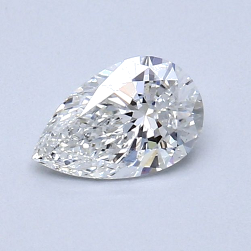 0.5 carat F-SI1 Natūralus Pear Deimantas (1)