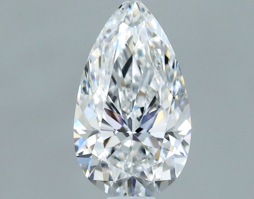 0.53 carat E-IF Natūralus Pear Deimantas (1)