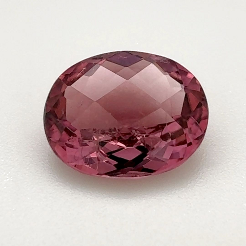 3.09 carat PINK CHECKERBOARD cut Oval Tourmaline (1)