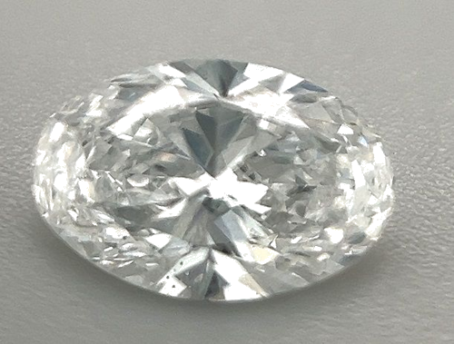 0.7 carat D-SI1 Natūralus Oval Deimantas (1)