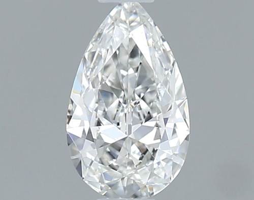 0.23 carat F-VVS1 Natūralus Pear Deimantas (1)