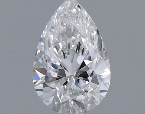 0.3 carat D-VVS2 Natūralus Pear Deimantas (1)