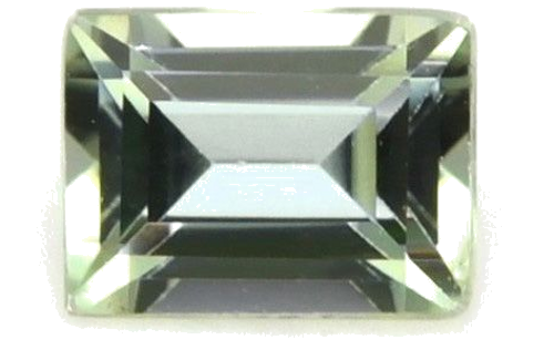 0.13 carat GREEN Baguette Tourmaline (1)