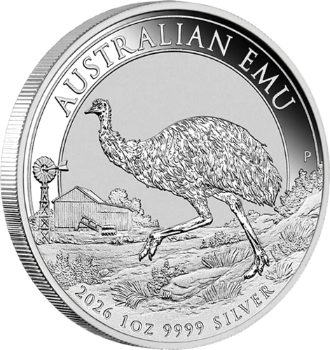 1 oz Emu 2026 Austrālija sudraba monēta (3)